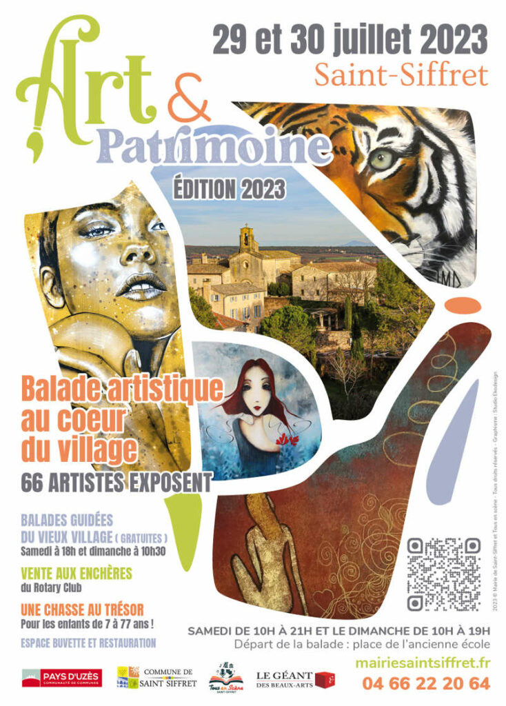 Affiche Art & Patrimoine 2023
