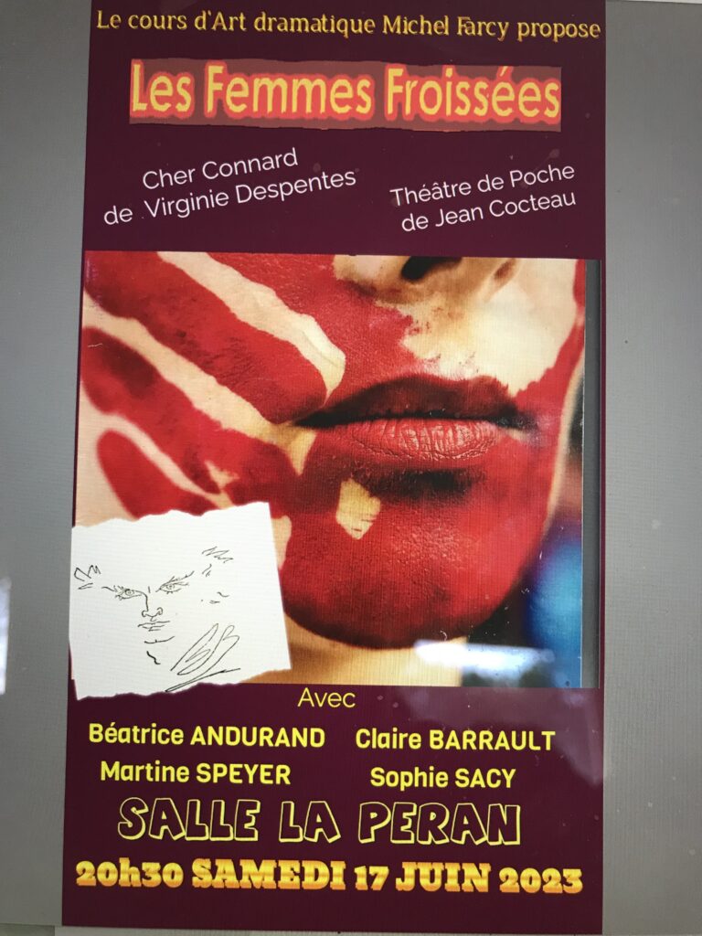 Affiche du spectacle d'atelier de Michel Farcy